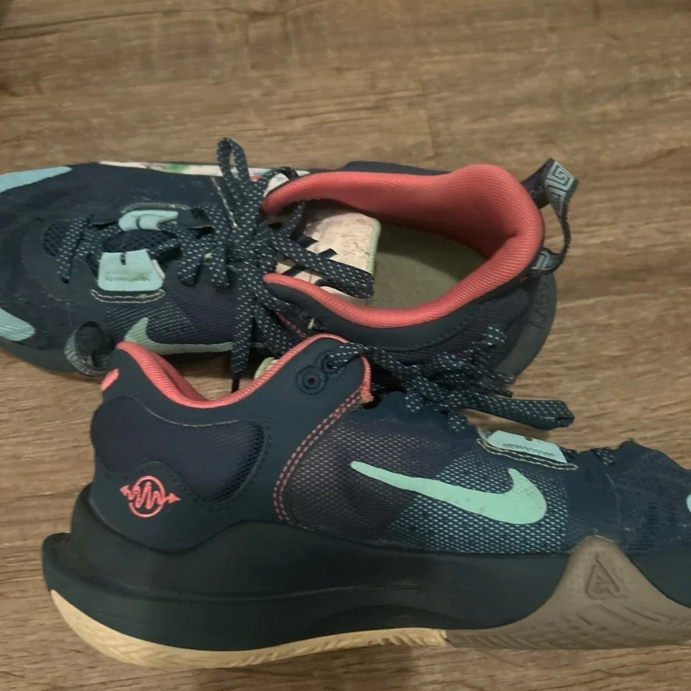 Nike Blue and Pink Sneakers with Chunky Sole